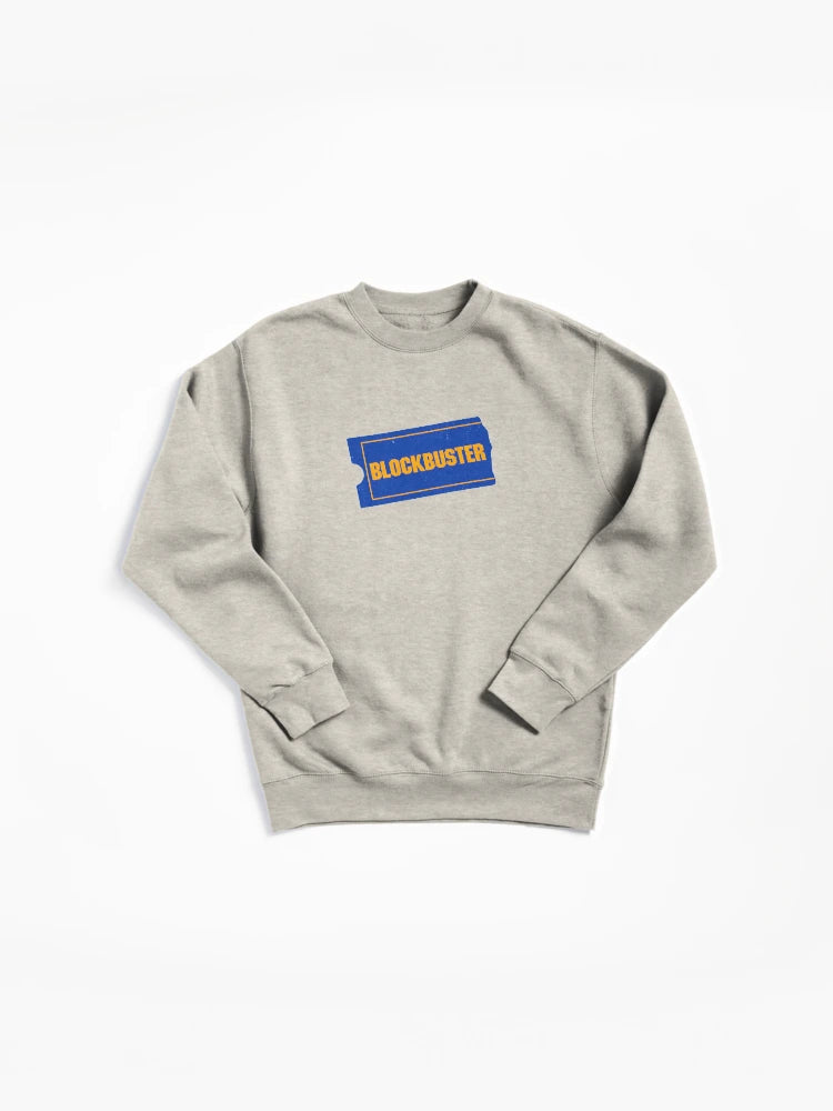 Vintage Blockbuster Video Logo Pullover Sweatshirt