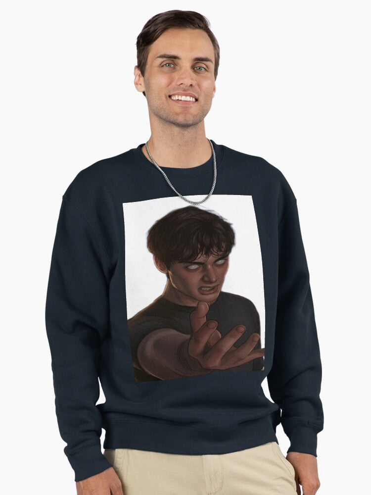 Will Byers Stranger Things Art Pullover Sweatshirt Blue