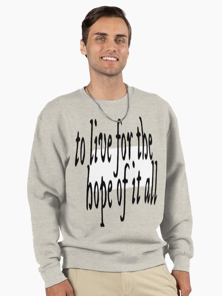 August Summer Month Aesthetic Pullover Sweatshirt Oatmeal Heather