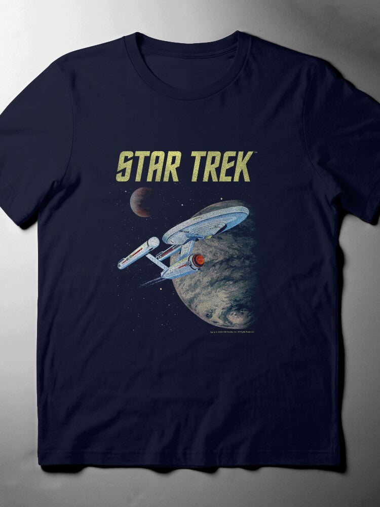 Vintage Enterprise Logo T-Shirt - Star Trek Original Series Style