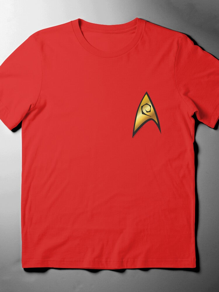 Vintage Engineering Badge T-Shirt - Star Trek Original Series Style