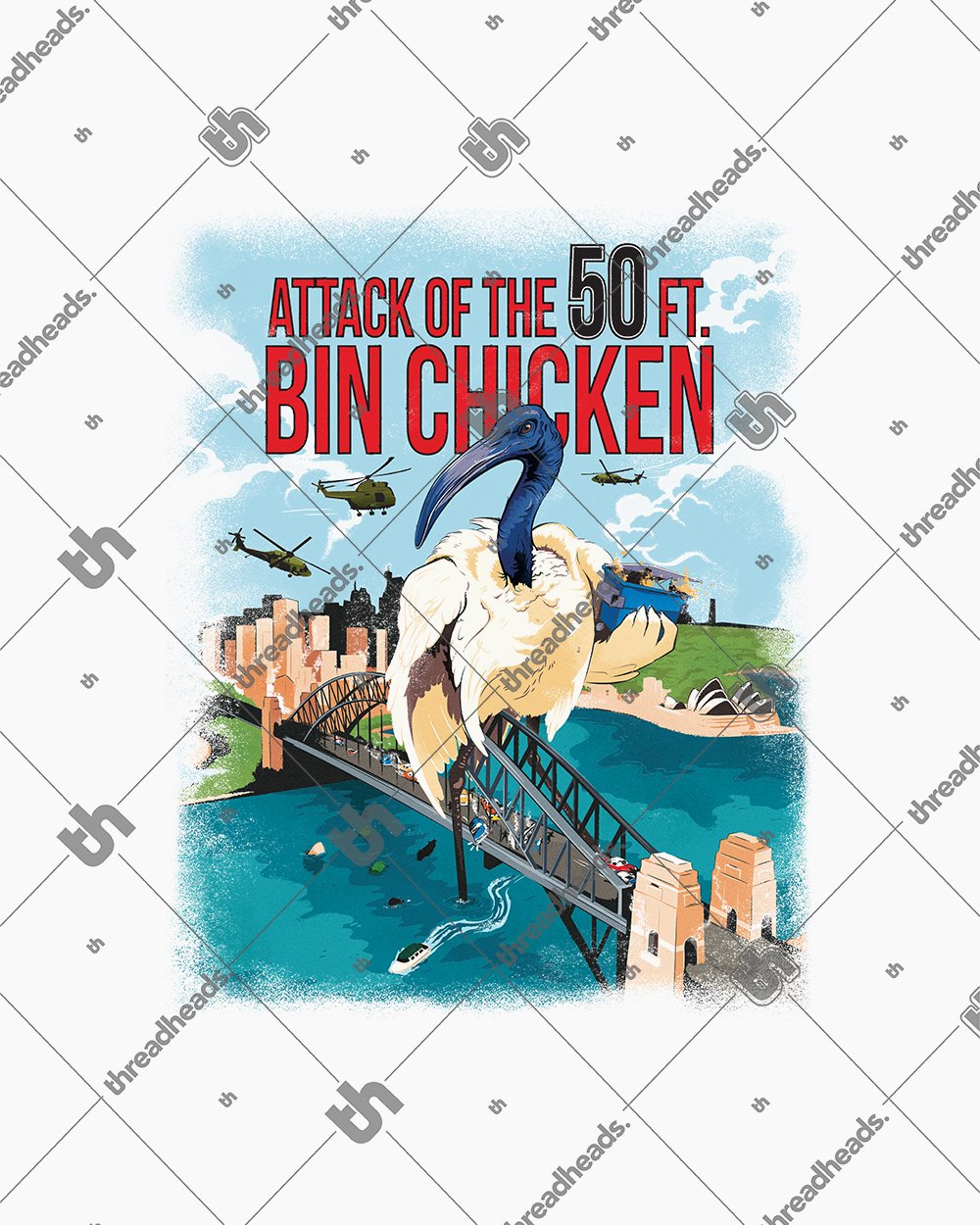 Attack of the 50ft Bin Chicken T-Shirt